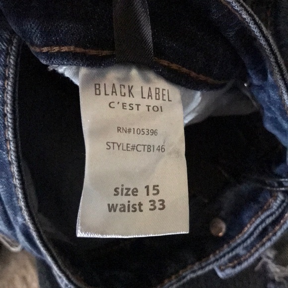C’est Toi Black Label distressed jeans NWT - Picture 3 of 4